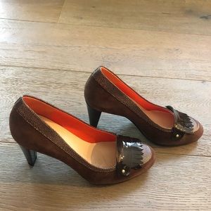 Cole Haan brown suede pumps, size 5.5